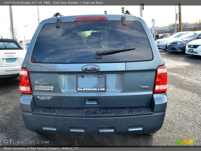 Steel Blue Metallic / Charcoal Black 2010 Ford Escape XLT V6 4WD