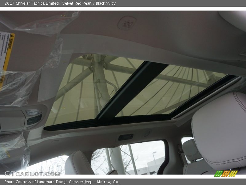 Velvet Red Pearl / Black/Alloy 2017 Chrysler Pacifica Limited