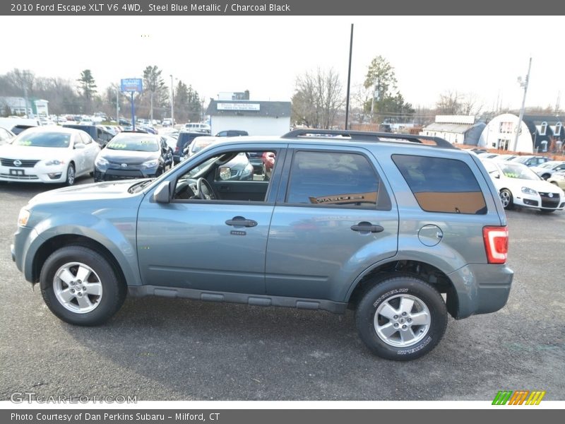 Steel Blue Metallic / Charcoal Black 2010 Ford Escape XLT V6 4WD
