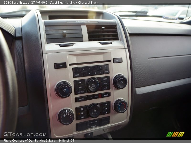 Steel Blue Metallic / Charcoal Black 2010 Ford Escape XLT V6 4WD