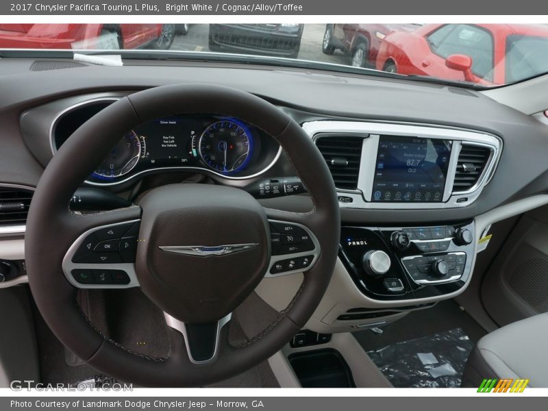 Bright White / Cognac/Alloy/Toffee 2017 Chrysler Pacifica Touring L Plus