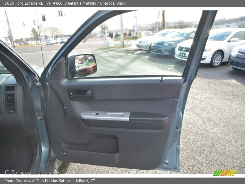 Steel Blue Metallic / Charcoal Black 2010 Ford Escape XLT V6 4WD