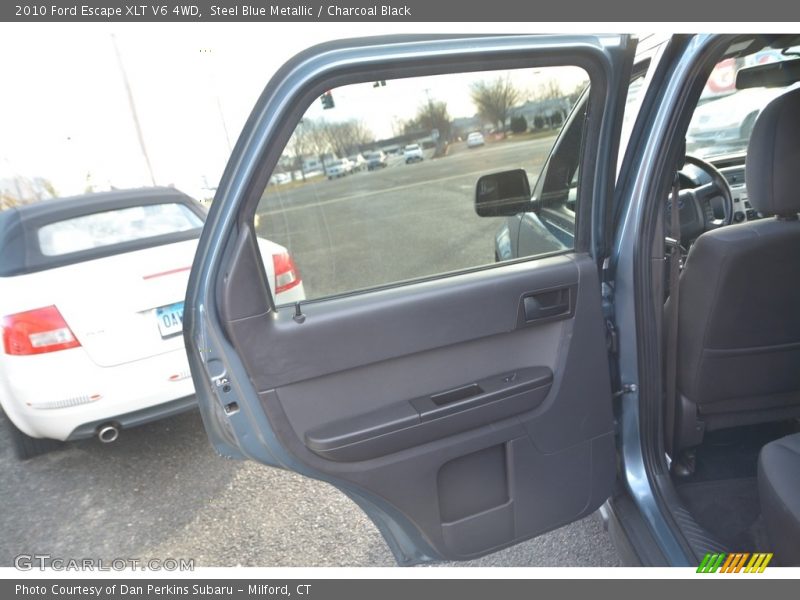 Steel Blue Metallic / Charcoal Black 2010 Ford Escape XLT V6 4WD