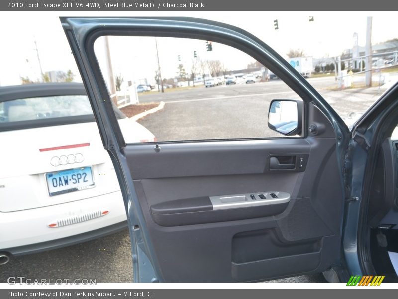 Steel Blue Metallic / Charcoal Black 2010 Ford Escape XLT V6 4WD