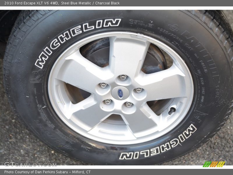 Steel Blue Metallic / Charcoal Black 2010 Ford Escape XLT V6 4WD