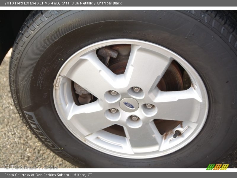 Steel Blue Metallic / Charcoal Black 2010 Ford Escape XLT V6 4WD
