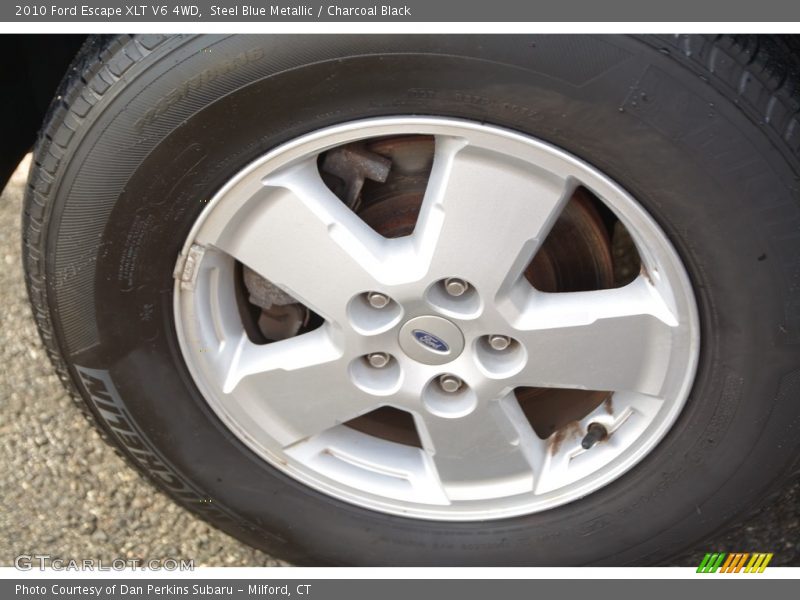 Steel Blue Metallic / Charcoal Black 2010 Ford Escape XLT V6 4WD