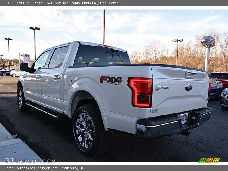 White Platinum / Light Camel 2017 Ford F150 Lariat SuperCrew 4X4