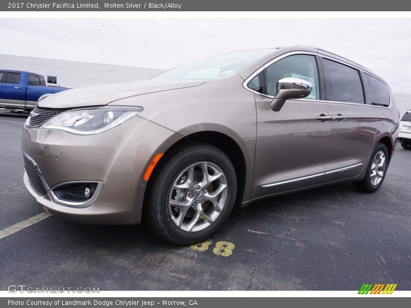 Molten Silver / Black/Alloy 2017 Chrysler Pacifica Limited