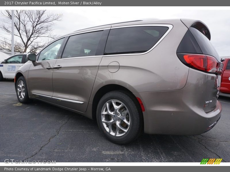 Molten Silver / Black/Alloy 2017 Chrysler Pacifica Limited