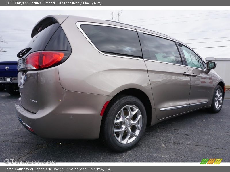 Molten Silver / Black/Alloy 2017 Chrysler Pacifica Limited
