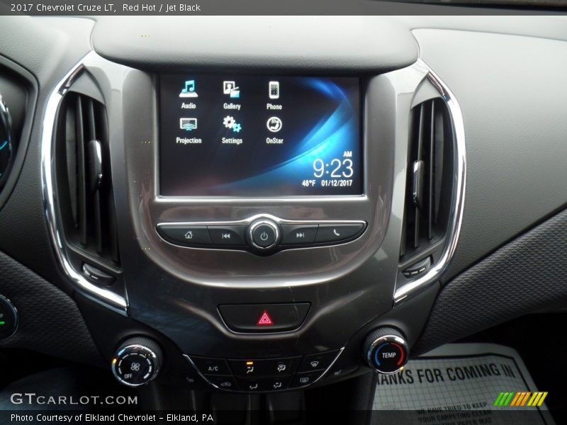 Red Hot / Jet Black 2017 Chevrolet Cruze LT
