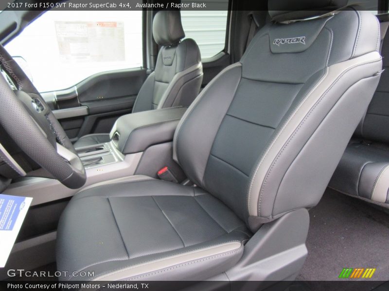 Front Seat of 2017 F150 SVT Raptor SuperCab 4x4