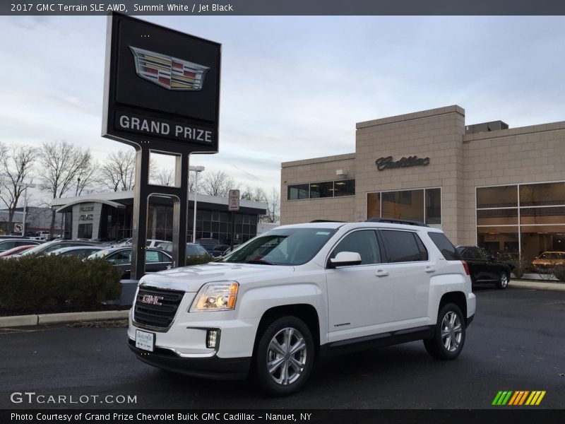 Summit White / Jet Black 2017 GMC Terrain SLE AWD