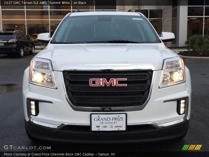 Summit White / Jet Black 2017 GMC Terrain SLE AWD