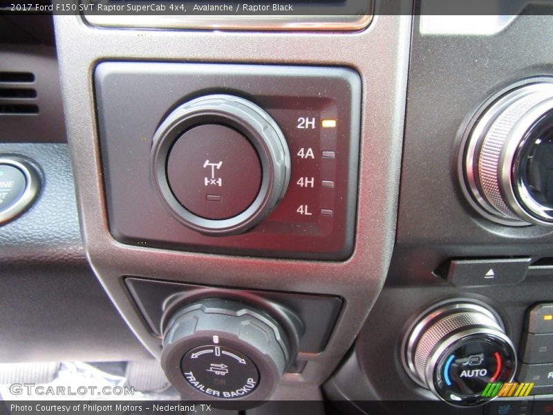 Controls of 2017 F150 SVT Raptor SuperCab 4x4