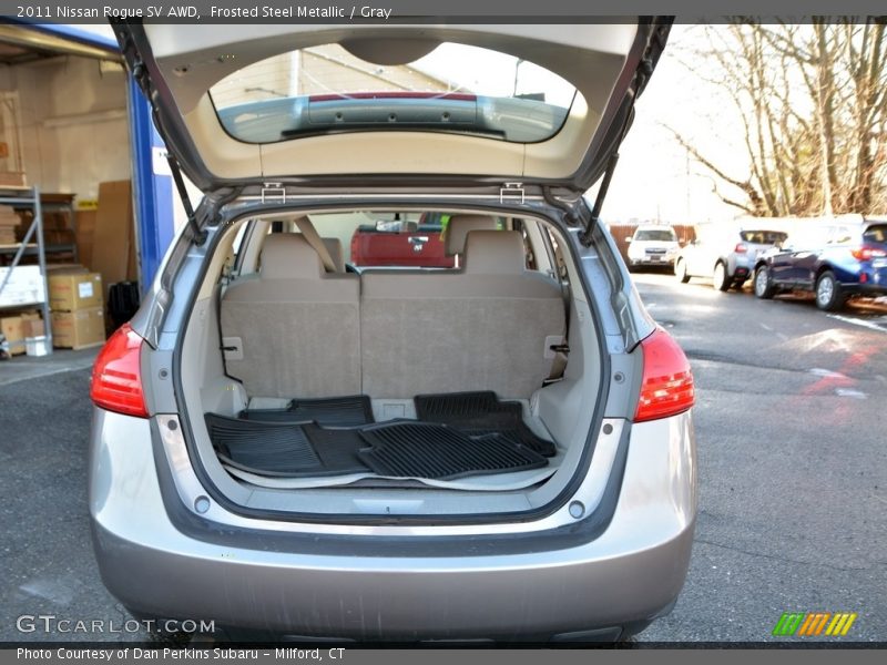 Frosted Steel Metallic / Gray 2011 Nissan Rogue SV AWD