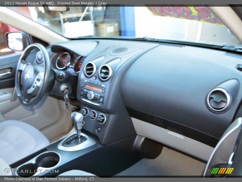 Frosted Steel Metallic / Gray 2011 Nissan Rogue SV AWD