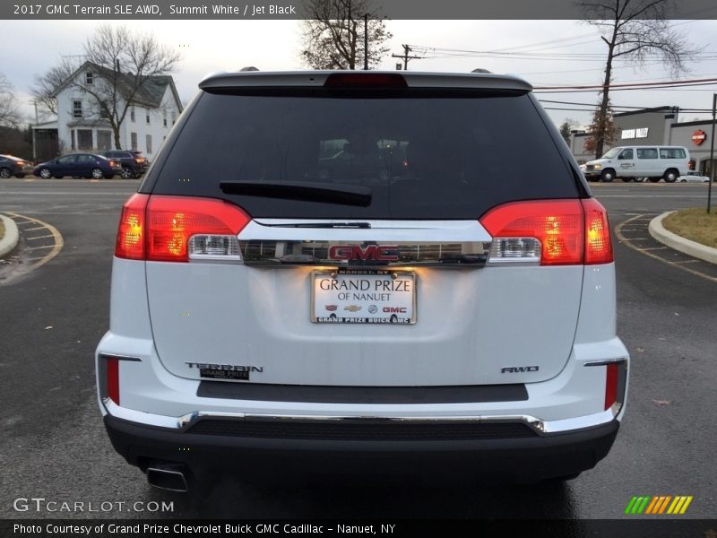 Summit White / Jet Black 2017 GMC Terrain SLE AWD