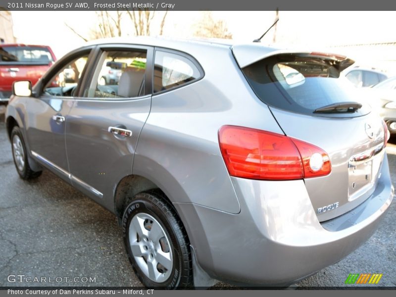 Frosted Steel Metallic / Gray 2011 Nissan Rogue SV AWD