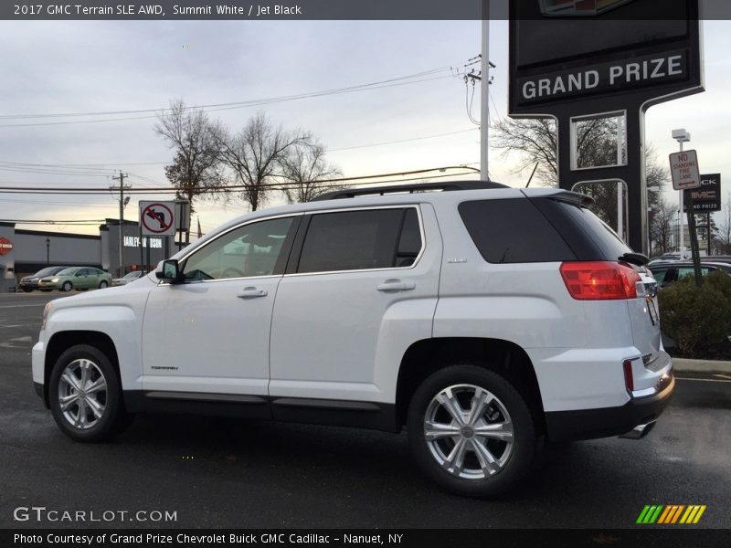 Summit White / Jet Black 2017 GMC Terrain SLE AWD