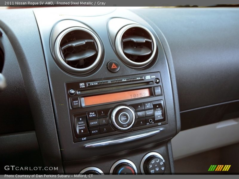 Frosted Steel Metallic / Gray 2011 Nissan Rogue SV AWD