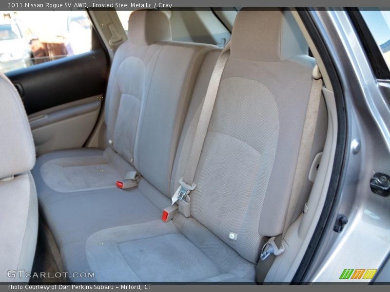 Frosted Steel Metallic / Gray 2011 Nissan Rogue SV AWD