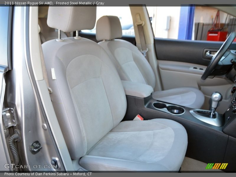 Frosted Steel Metallic / Gray 2011 Nissan Rogue SV AWD
