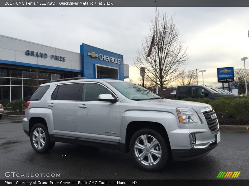 Quicksilver Metallic / Jet Black 2017 GMC Terrain SLE AWD