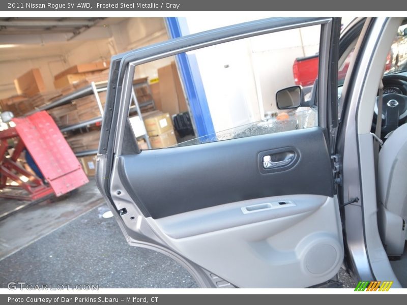 Frosted Steel Metallic / Gray 2011 Nissan Rogue SV AWD