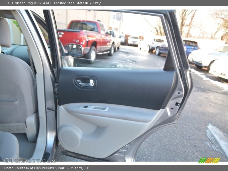 Frosted Steel Metallic / Gray 2011 Nissan Rogue SV AWD