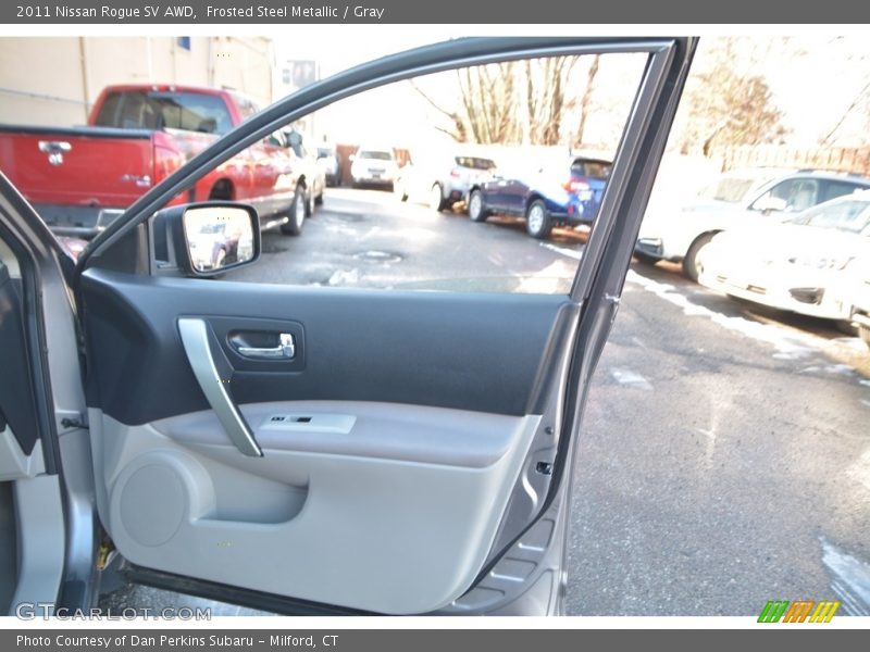 Frosted Steel Metallic / Gray 2011 Nissan Rogue SV AWD