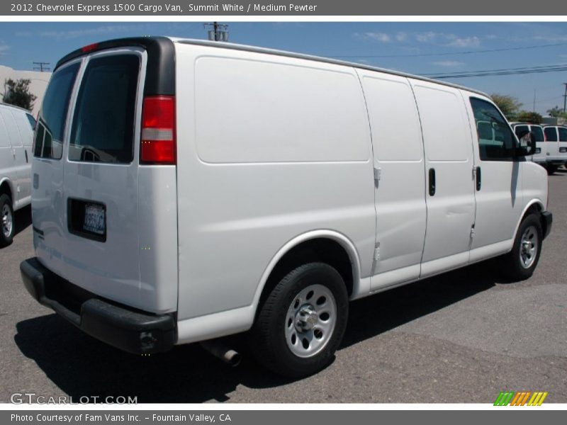 Summit White / Medium Pewter 2012 Chevrolet Express 1500 Cargo Van