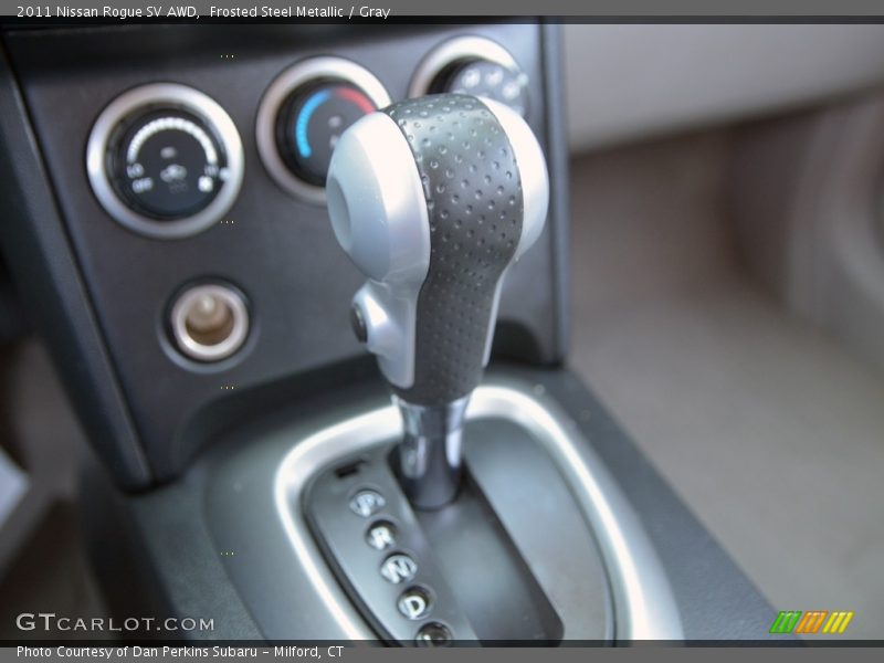 Frosted Steel Metallic / Gray 2011 Nissan Rogue SV AWD