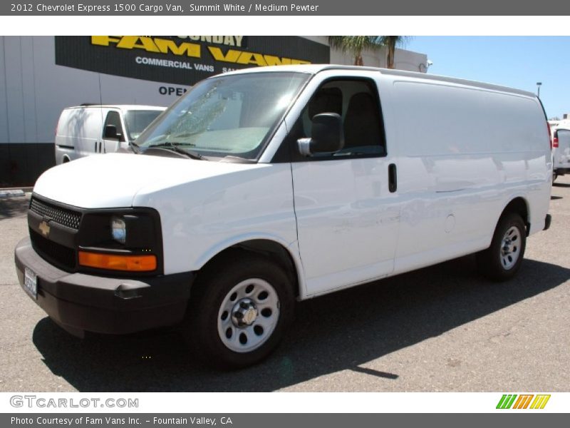 Summit White / Medium Pewter 2012 Chevrolet Express 1500 Cargo Van