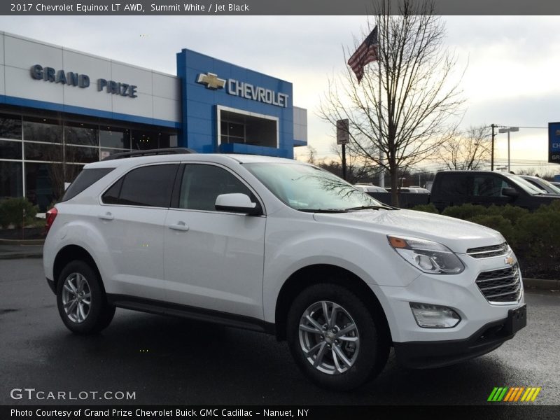 Summit White / Jet Black 2017 Chevrolet Equinox LT AWD