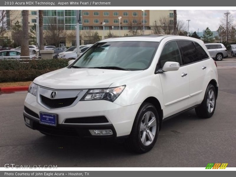 Aspen White Pearl / Parchment 2010 Acura MDX Technology