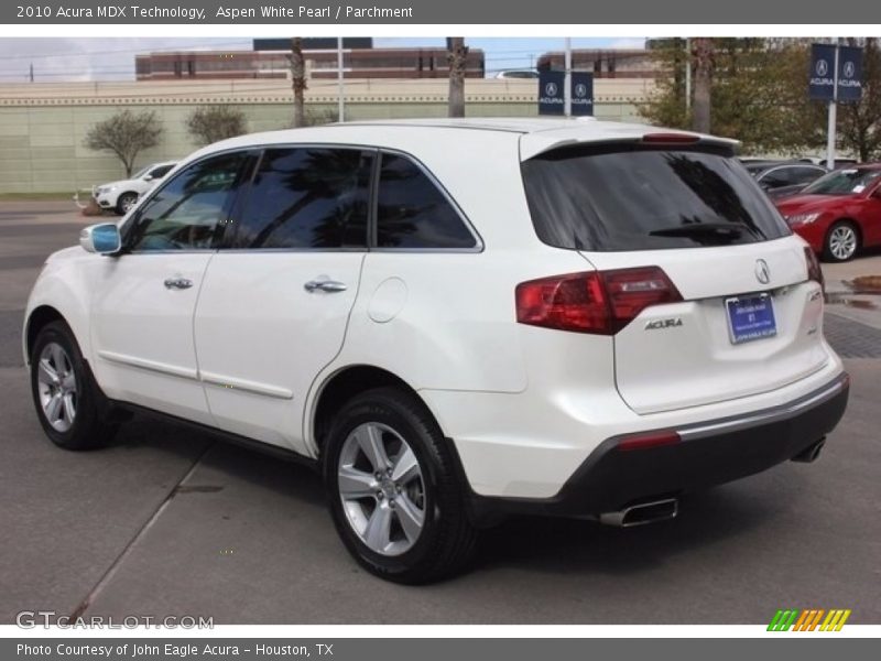Aspen White Pearl / Parchment 2010 Acura MDX Technology