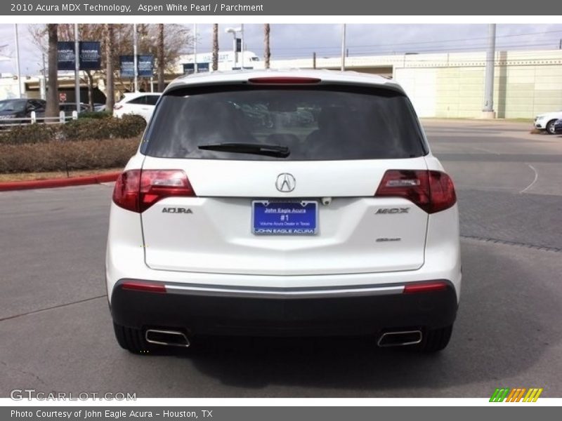 Aspen White Pearl / Parchment 2010 Acura MDX Technology