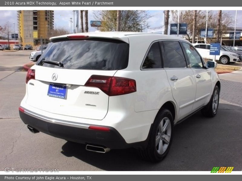 Aspen White Pearl / Parchment 2010 Acura MDX Technology