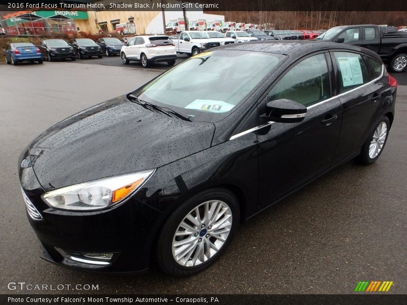 Shadow Black / Medium Soft Ceramic 2016 Ford Focus Titanium Hatch