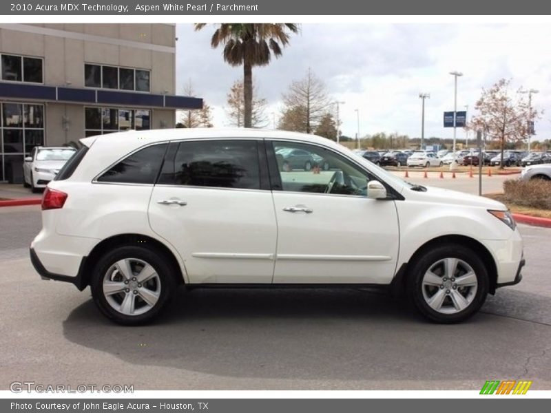 Aspen White Pearl / Parchment 2010 Acura MDX Technology