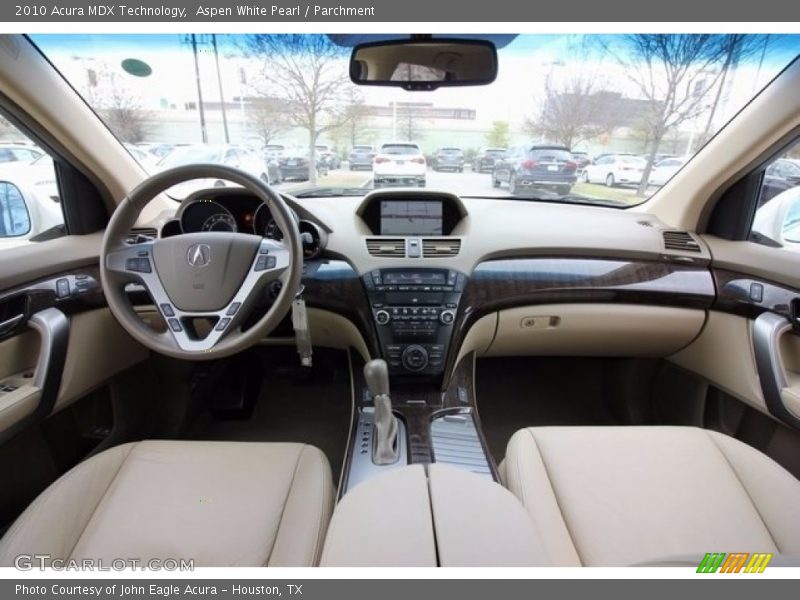 Aspen White Pearl / Parchment 2010 Acura MDX Technology