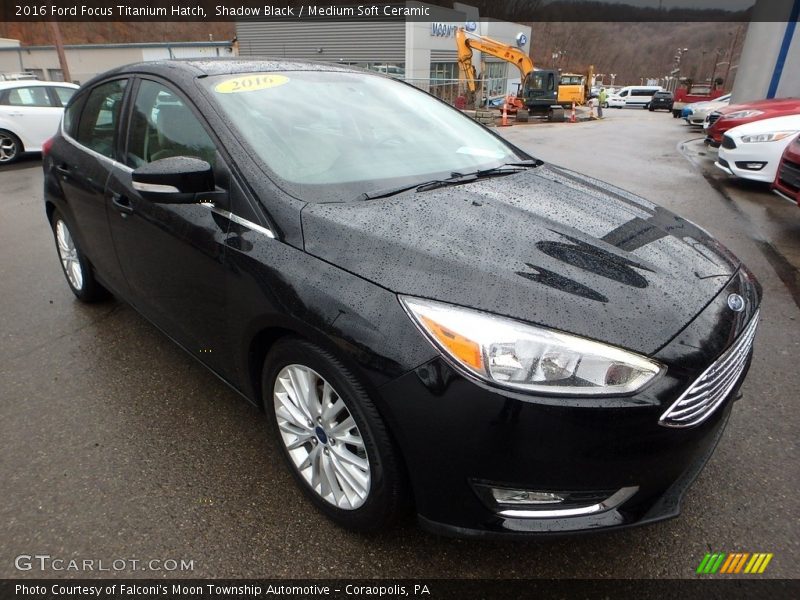 Shadow Black / Medium Soft Ceramic 2016 Ford Focus Titanium Hatch