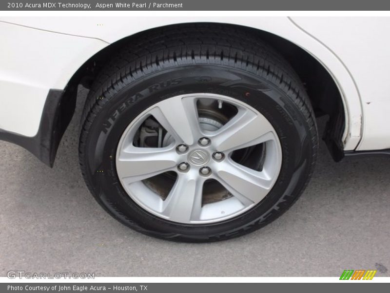 Aspen White Pearl / Parchment 2010 Acura MDX Technology