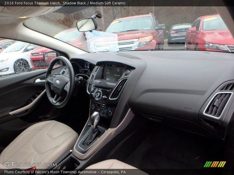 Shadow Black / Medium Soft Ceramic 2016 Ford Focus Titanium Hatch