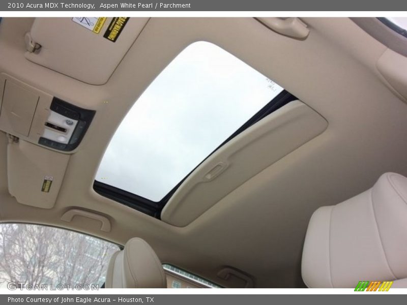 Aspen White Pearl / Parchment 2010 Acura MDX Technology