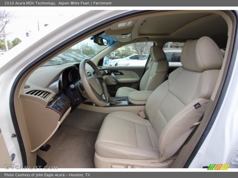 Aspen White Pearl / Parchment 2010 Acura MDX Technology