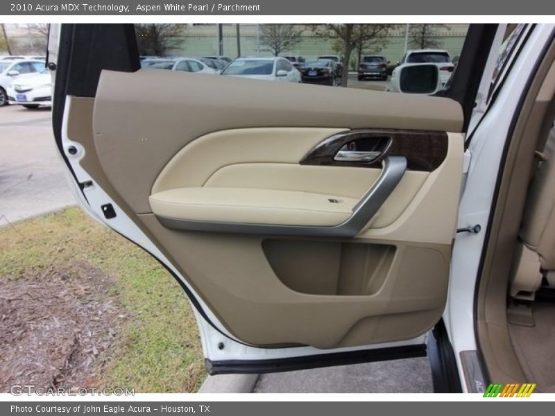 Aspen White Pearl / Parchment 2010 Acura MDX Technology