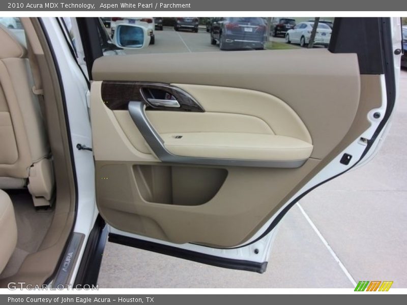 Aspen White Pearl / Parchment 2010 Acura MDX Technology
